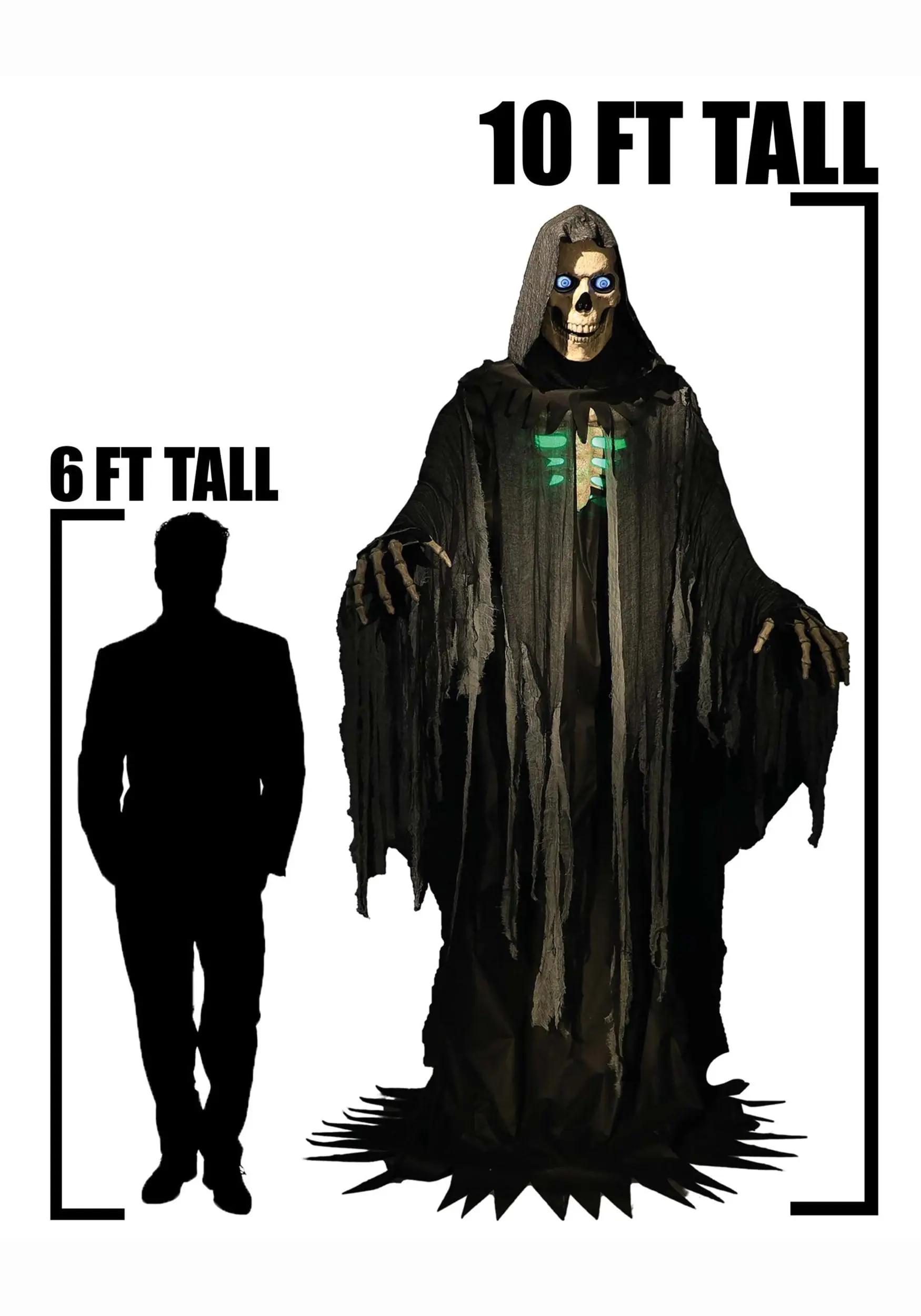 Animated 10 Ft Towering Grim Reaper Prop 2 Animated 10 Ft Towering Grim Reaper Prop - Image 2