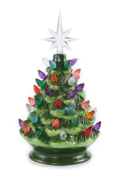 10" Tabletop Ceramic Christmas Tree