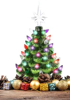 10" Tabletop Ceramic Christmas Tree -halloween Shop 10 tabletop ceramic christmas tree alt 2