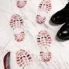 11“ PVC Bloody Shoe Print- White
