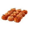Twelve 2" Orange Velvet Pumpkins