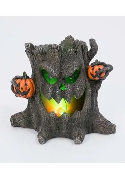 12 Inch Electric Lighted Smoky Haunted Stump