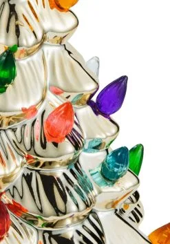 12" Gold Ceramic Christmas Tree Decoration -halloween Shop 12 gold ceramic christmas tree alt 3