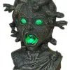 12" Lighted Animated Medusa Head Figurine
