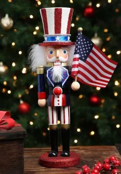 Wooden Uncle Sam Nutcracker