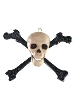 16" Skull And Crossbones Halloween Decoration