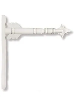 17.5 Inch White Wood Arrow Holder