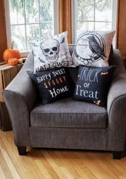 18 Inch Trick Or Treat Pillow Cover -halloween Shop 18 inch trick or treat pillow cover alt 2