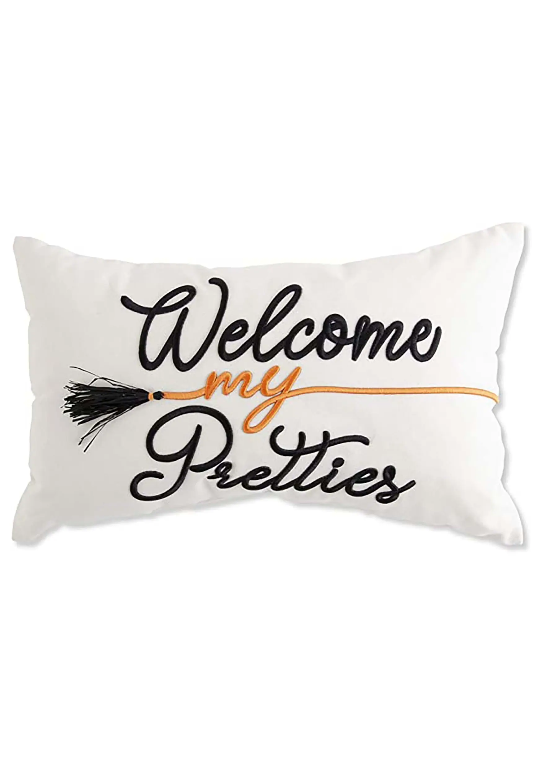 Welcome My Pretties 19" Embroidered Pillow 1 Welcome My Pretties 19" Embroidered Pillow