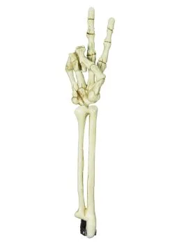 19.5" Peace Out Skeleton Hand Stake Decoration