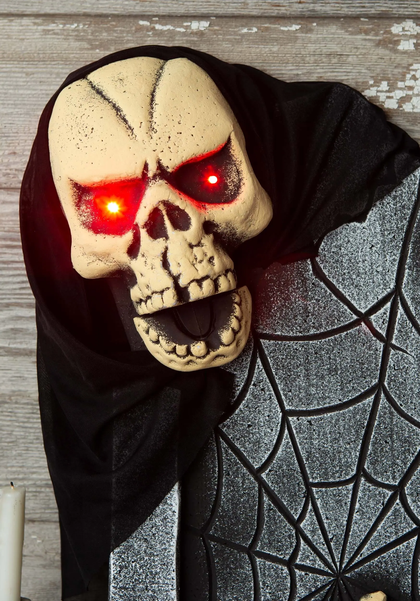 21 Inch Animated Skeleton Tombstone Prop 2 21 Inch Animated Skeleton Tombstone Prop - Image 2