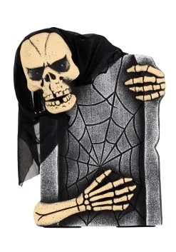 21 Inch Animated Skeleton Tombstone Prop 12 21 Inch Animated Skeleton Tombstone Prop -halloween Shop 21 inch animated skeleton tombstone alt 5