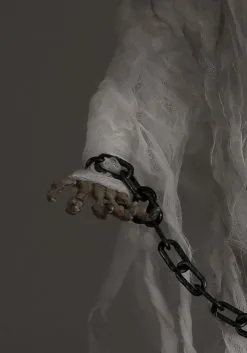 3ft Hanging Faceless Ghost Animatronic Decoration 9 3ft Hanging Faceless Ghost Animatronic Decoration -halloween Shop 3ft hanging faceless ghost animatronic motion li alt 3