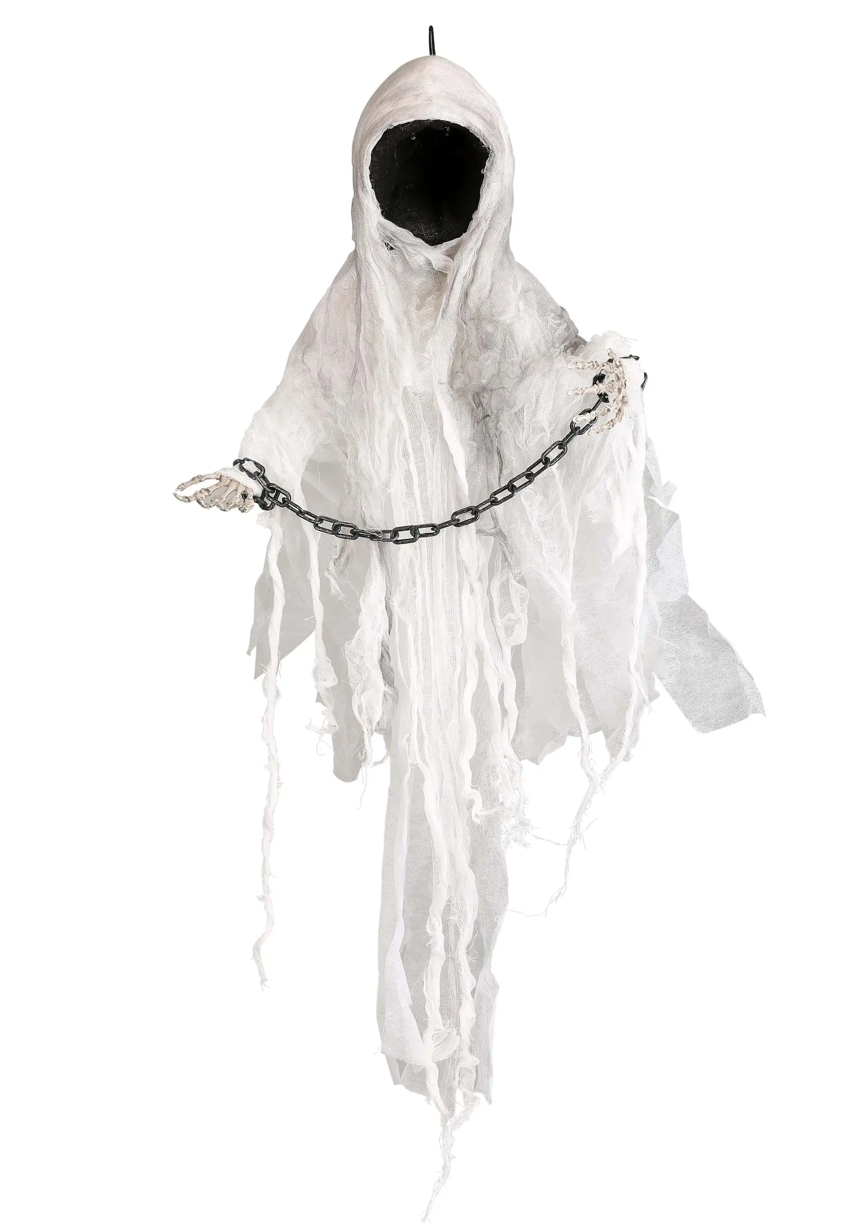 3ft Hanging Faceless Ghost Animatronic Decoration 6 3ft Hanging Faceless Ghost Animatronic Decoration - Image 6