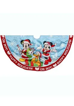 Mickey & Minnie Printed Satin 48 Inch Treeskirt