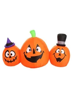 4FT Inflatable 3-Pumpkins Lawn Decoration 5 4FT Inflatable 3-Pumpkins Lawn Decoration -halloween Shop 4ft inflatable 3 pumpkins lawn decor alt 2