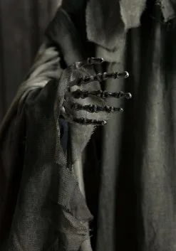 5.4ft Black Reaper Ghost W/ Lights Standing Prop -halloween Shop 5 4ft standing black reaper ghost w lights zsr14 alt 2