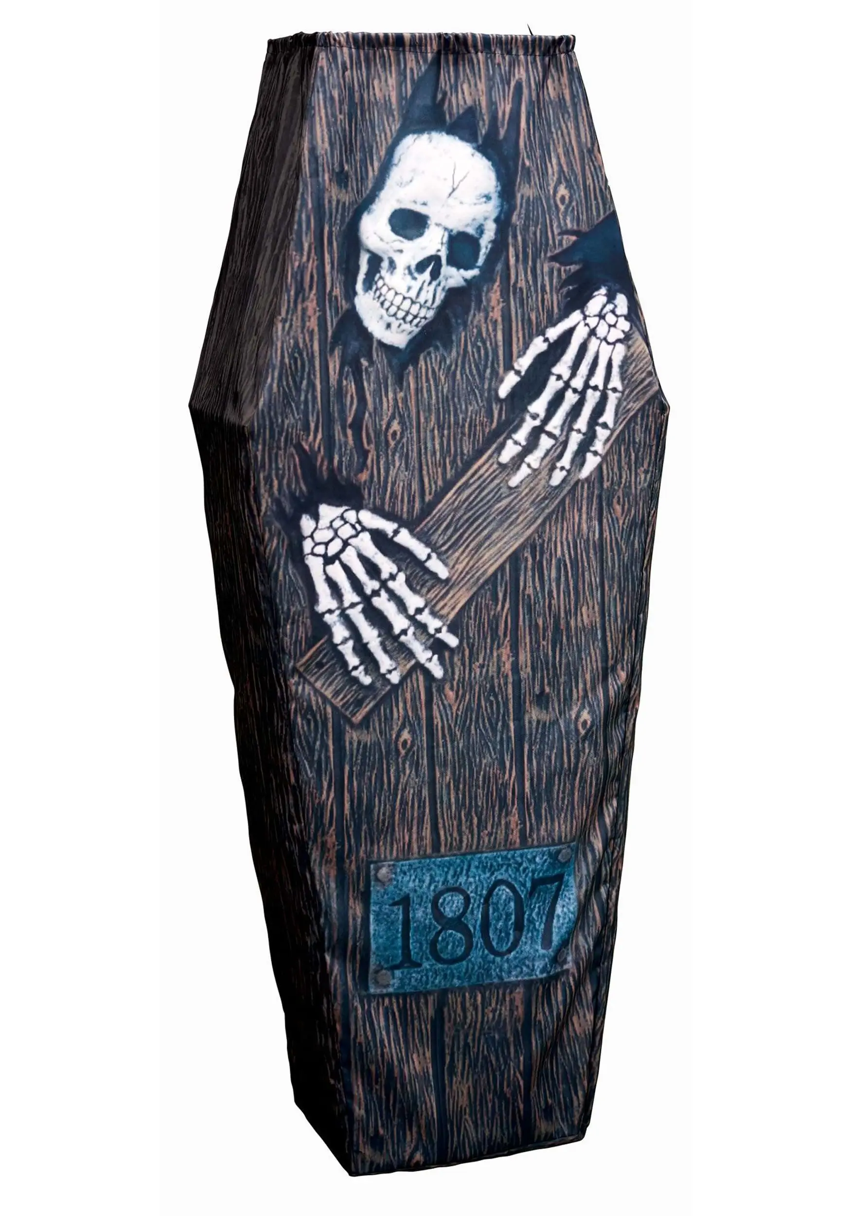5-Foot Skeleton Hanging Collapsible Coffin 2 5-Foot Skeleton Hanging Collapsible Coffin - Image 2