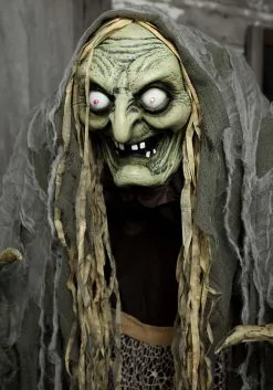 Hag The Witch 5ft Animatronic -halloween Shop 5ft hag the witch animatronic shaking sound lig alt 3