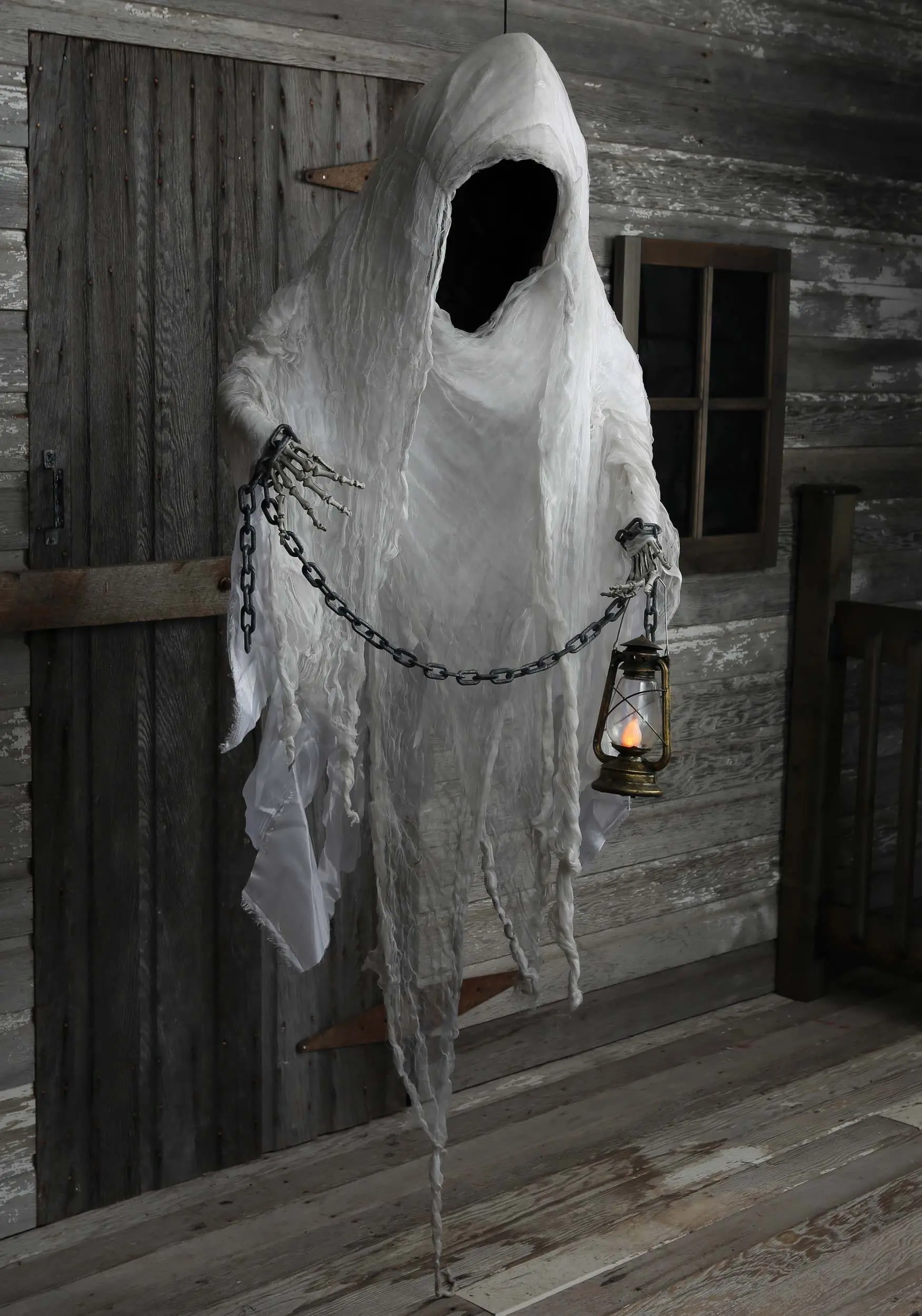 5ft Large Hanging Faceless Ghost Decoration 1 5ft Large Hanging Faceless Ghost Decoration