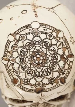 6 Inch Lighted Celestial Skulls Decoration -halloween Shop 6 lighted celestial skulls alt 5