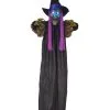 67" Hanging Light Up Black Witch Decoration