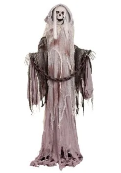 6 Foot Animated Standing Ghoul 13 6 Foot Animated Standing Ghoul -halloween Shop 6ft standing ghoul animatronic motion sound lig alt 6