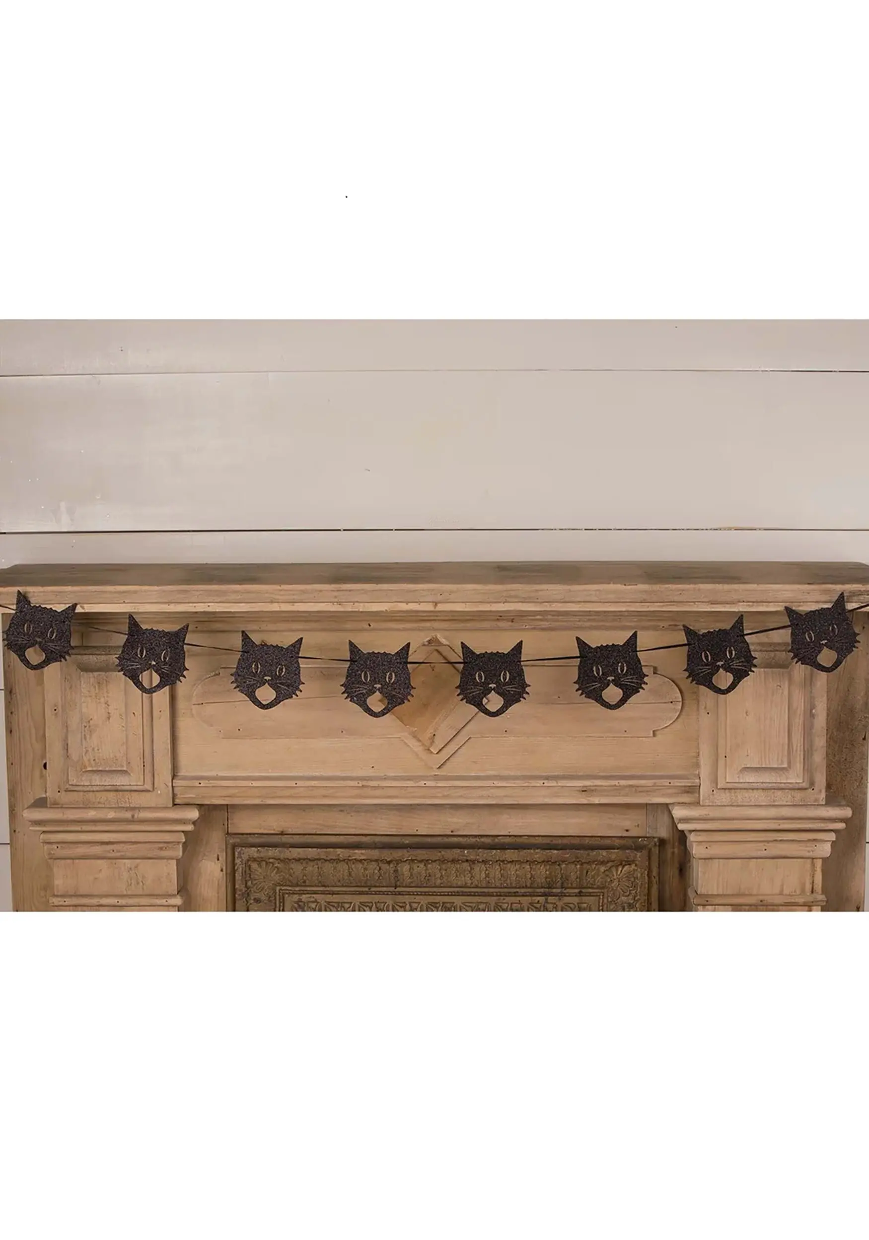 72 Inch Glittered Scaredy Cat Garland 4 72 Inch Glittered Scaredy Cat Garland - Image 4