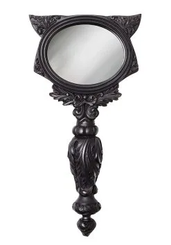 8 Inch Black Cat Hand Mirror