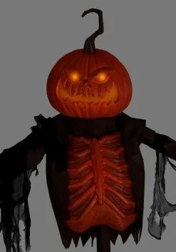 8ft Giant Animated Scarecrow Pumpkin -halloween Shop 8ft animated giant pumpkin scarecrow alt 5