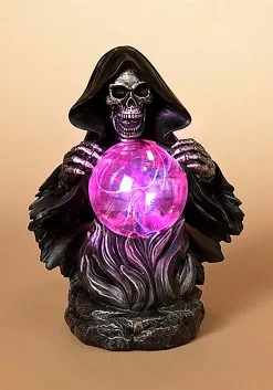 9" Grim Reaper W/ Static Lighted Magic Ball