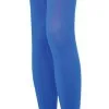 Blue Footless Tights For Women
