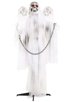 Chained Ghost Animatronic Halloween Decoration -halloween Shop animated chained ghost alt 3