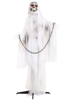 Chained Ghost Animatronic Halloween Decoration -halloween Shop animated chained ghost alt 4