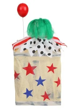 Animated Evil Clown In Box Halloween Prop -halloween Shop animated clown in box alt 2
