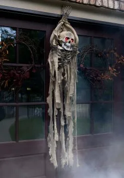 Hanging Animatronic Skeleton Decoration