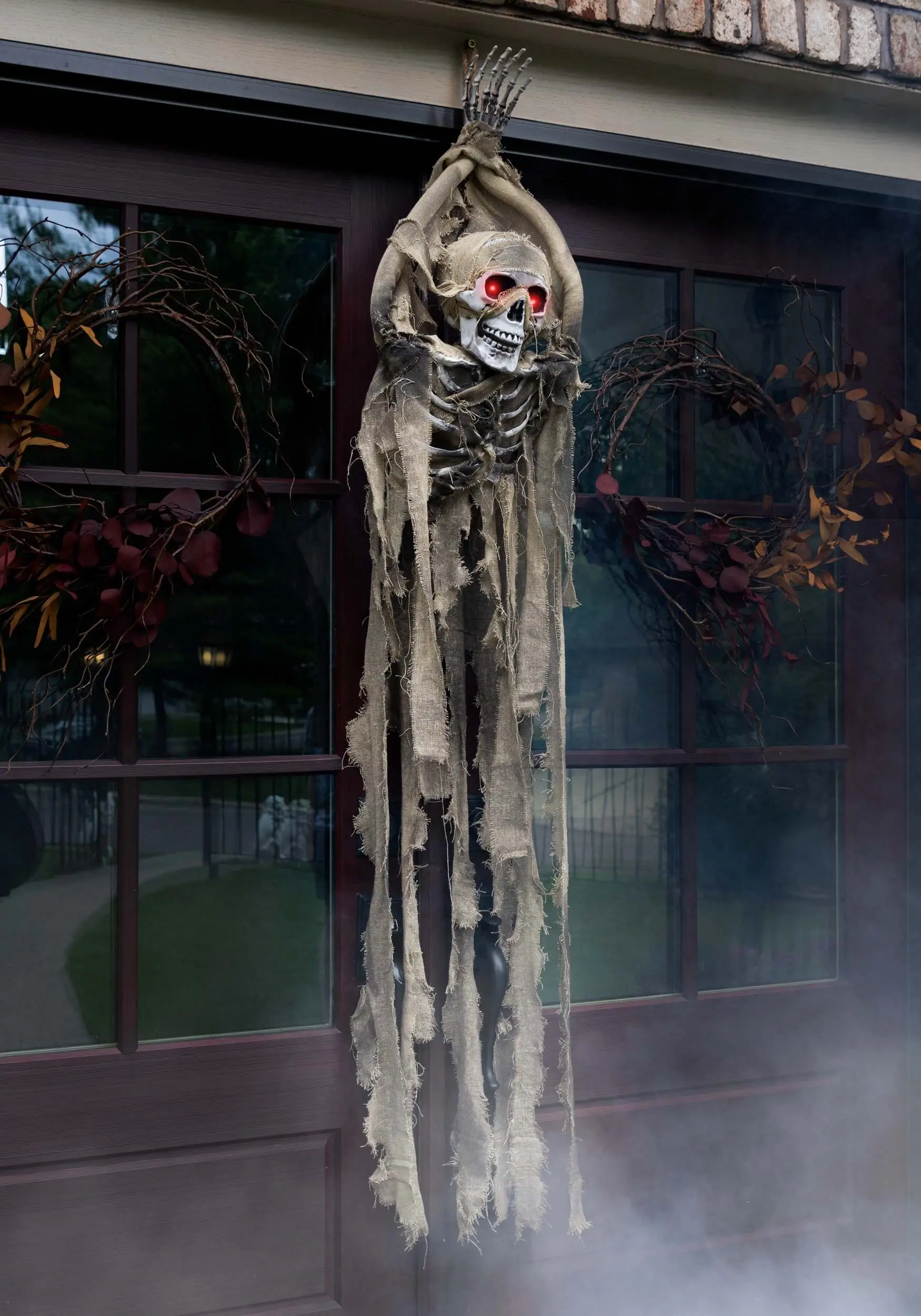 Hanging Animatronic Skeleton Decoration 1 Hanging Animatronic Skeleton Decoration