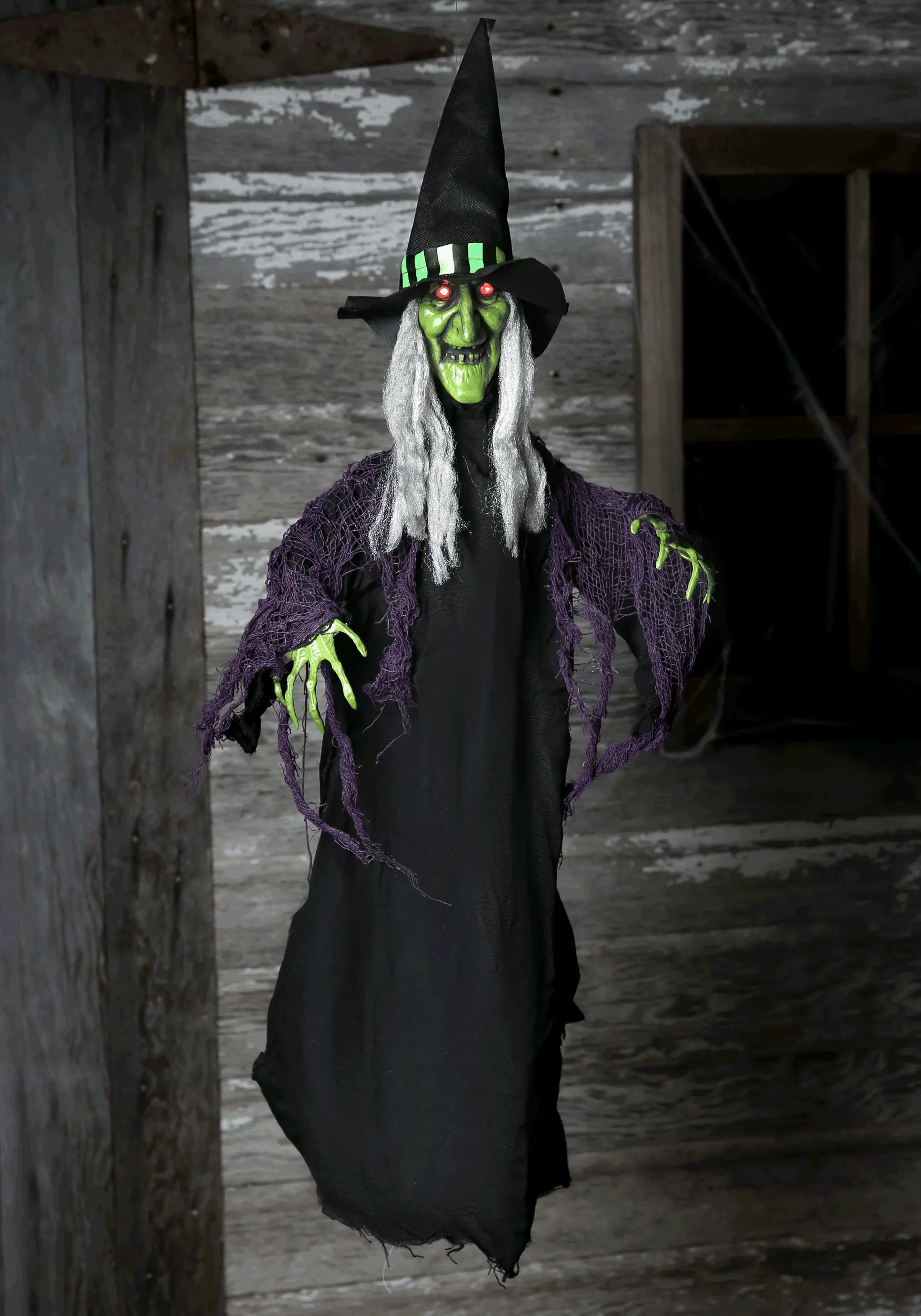 Animated Hanging Witch Prop 1 Animated Hanging Witch Prop