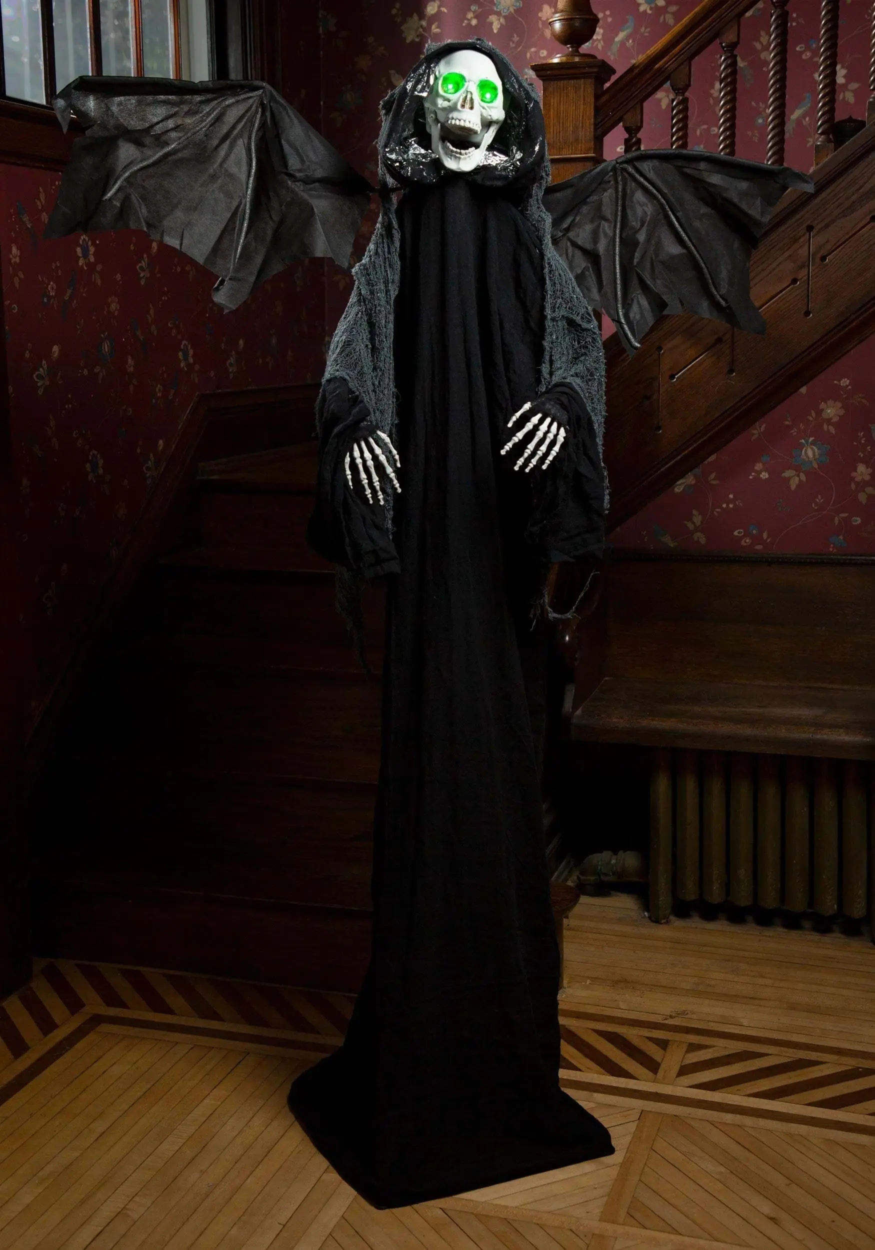 Animated Haunted Standing Winged Reaper 1 Animated Haunted Standing Winged Reaper