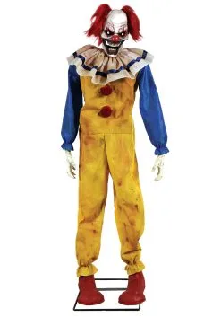 Scary Animated Twitching Clown Halloween Prop