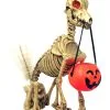 Animatronic Skeleton Dog W/ Wagging Tail Prop Decoration
