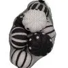 Bag Of Eight Assorted 3" Glitter Black Pumpkins