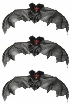 Black Bat 3-pack Home Decor -halloween Shop black bat 3 pack alt 2
