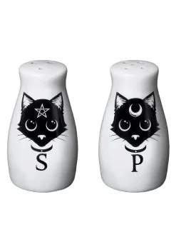 Black Cat Salt And Pepper Shaker Set