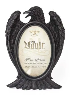Gothic Black Raven Photo Frame