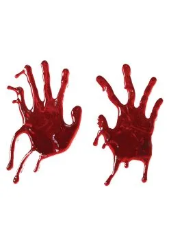 Bloody Window Hand Print Cling