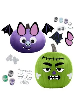 8 Characters Pumpkin Coloring Kit -halloween Shop coloring pumpkins with 8 characters alt 2