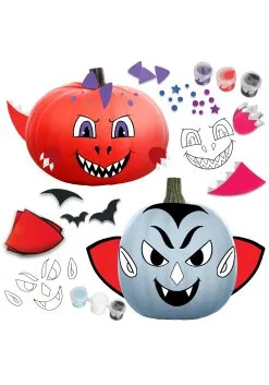 8 Characters Pumpkin Coloring Kit -halloween Shop coloring pumpkins with 8 characters alt 3