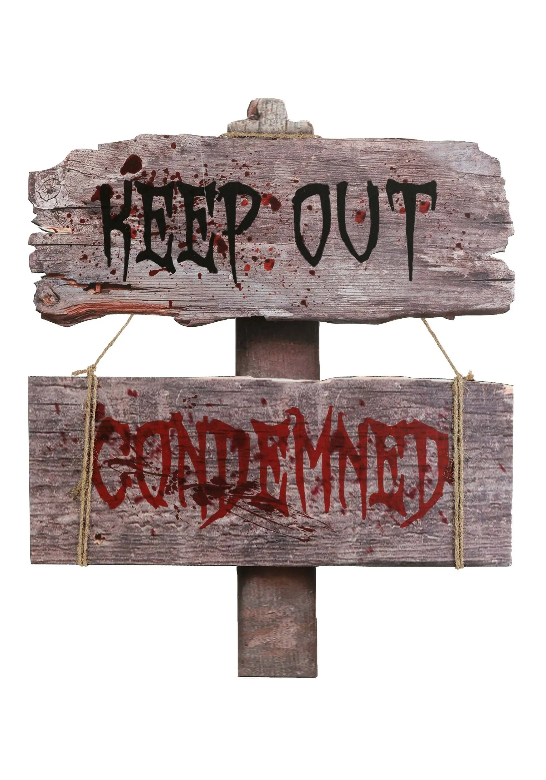 Condemned Halloween Sign Decoration 1 Condemned Halloween Sign Decoration