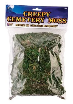 Creepy Moss Cemetery Decoration